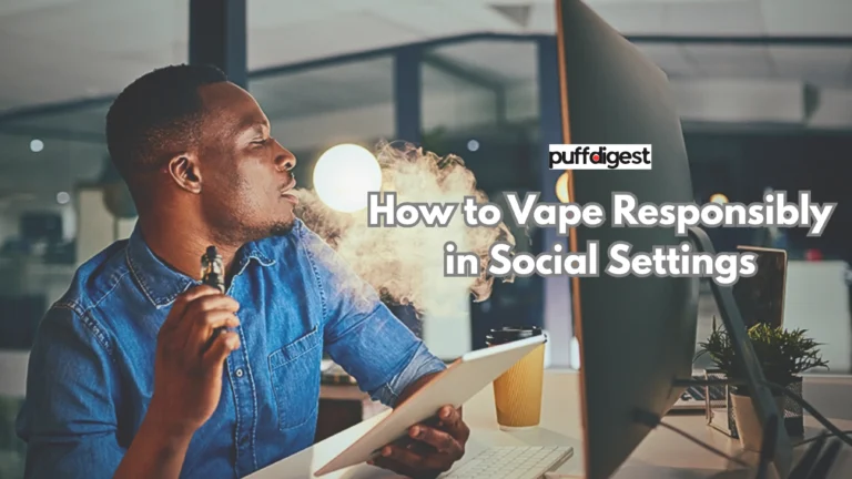 How to Vape Responsibly in Social Settings